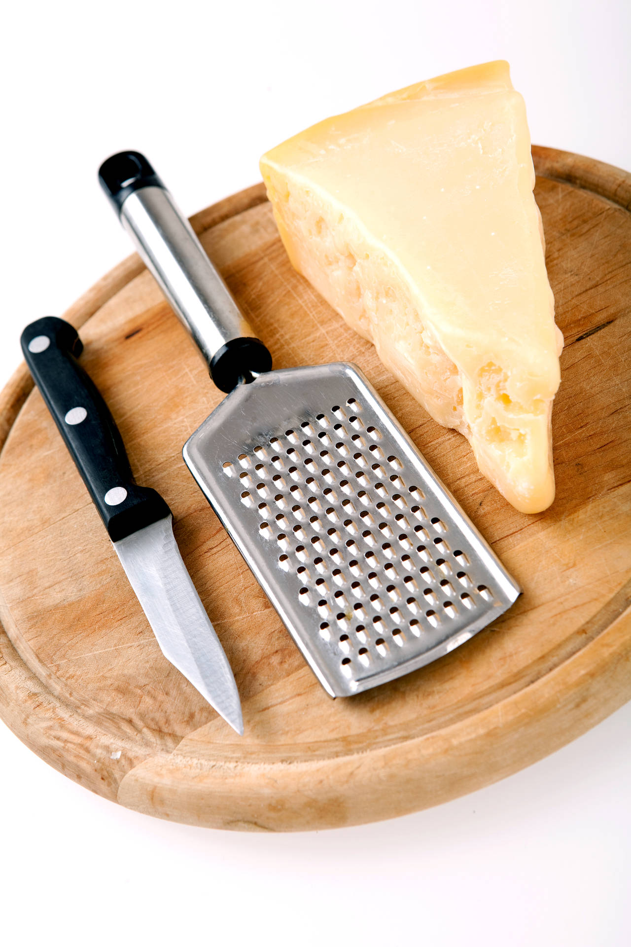 Cheese With Grater And Knife