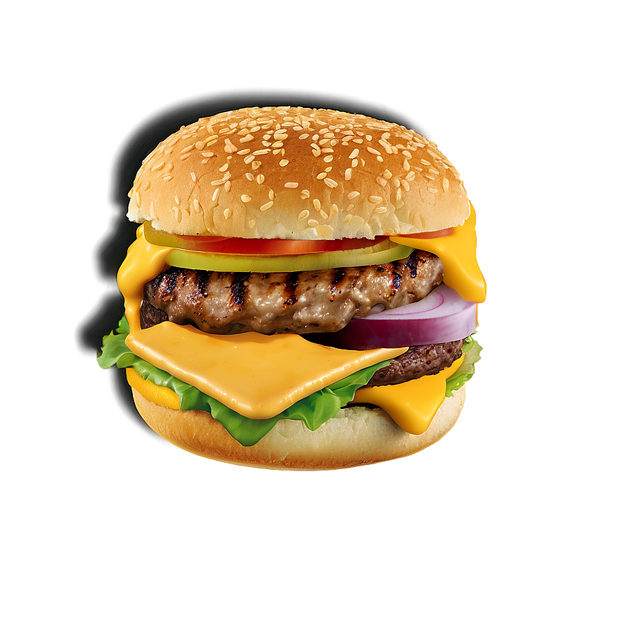 Cheeseburger With Honey Mustard Png Ylu PNG
