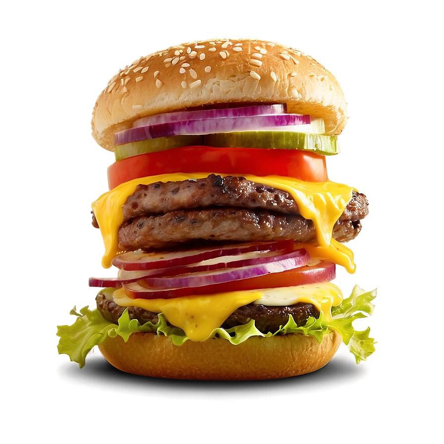 Cheeseburger With Pepper Jack Png 05242024 PNG