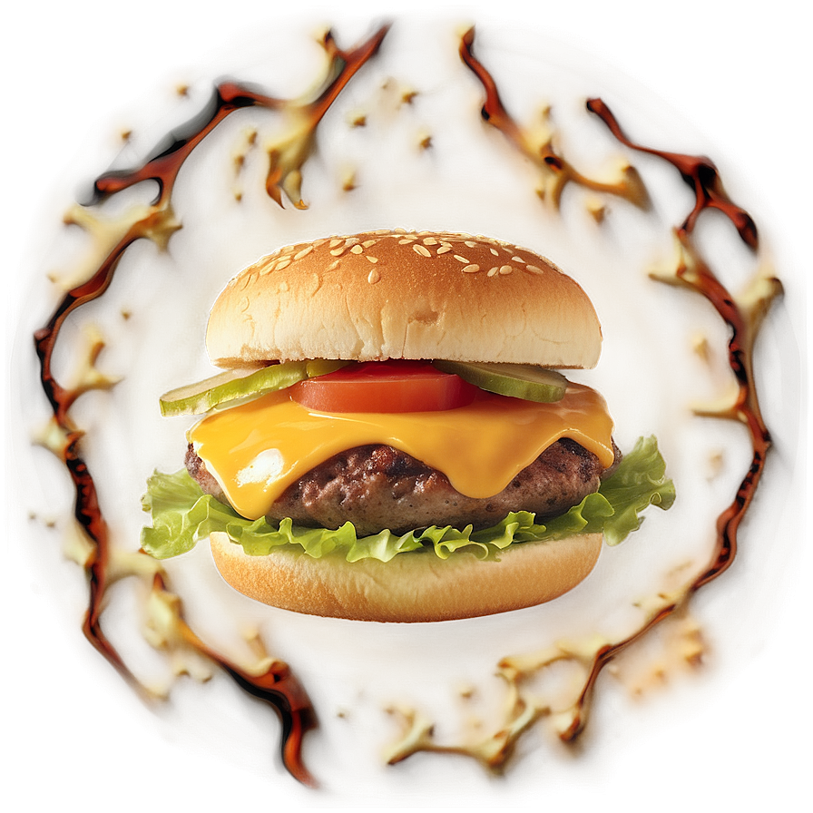 Cheeseburger With Secret Sauce Png 05242024 PNG