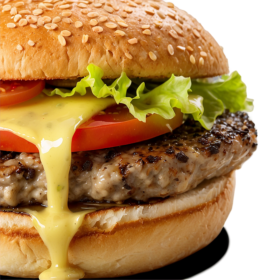 Cheeseburger With Truffle Oil Png 05242024 PNG