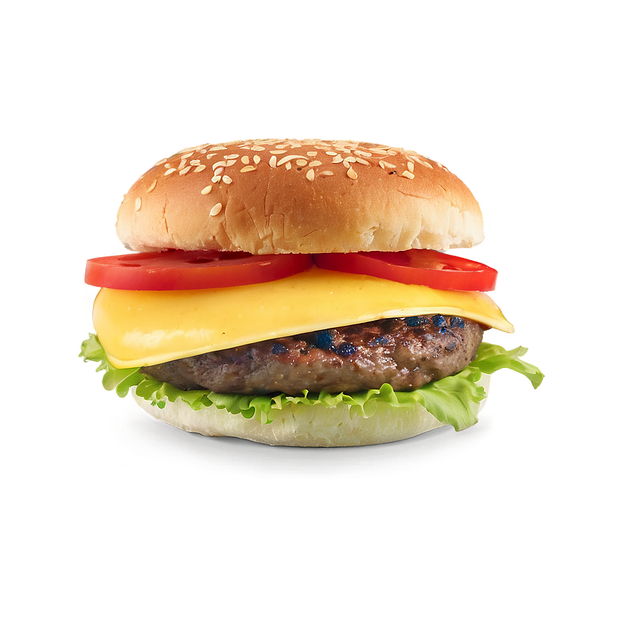 Cheeseburger With Truffle Oil Png Jff PNG