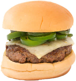 Cheeseburgerwith Green Peppers PNG