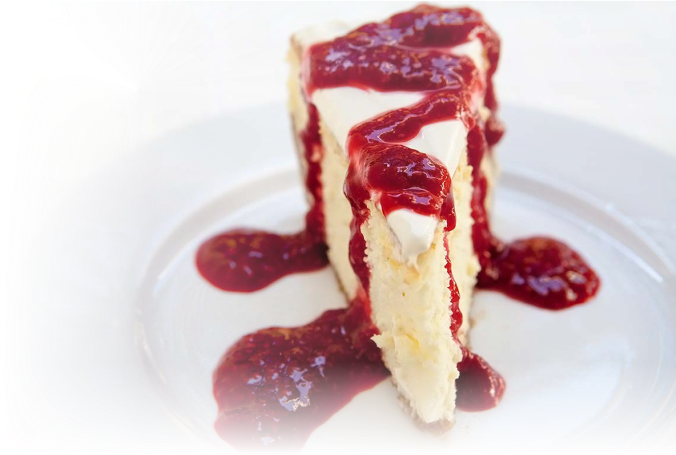 Cheesecakewith Raspberry Drizzle PNG