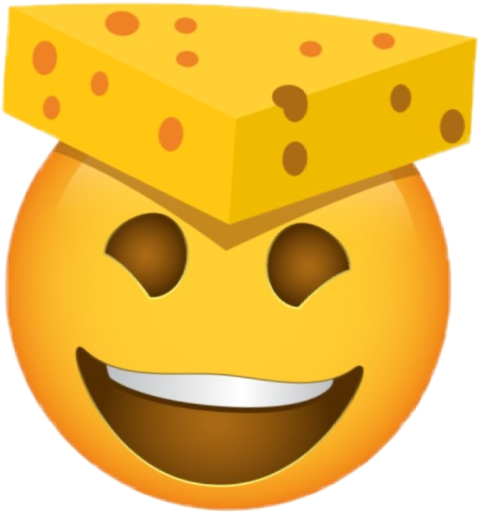Cheesehead Laughing Emoji PNG