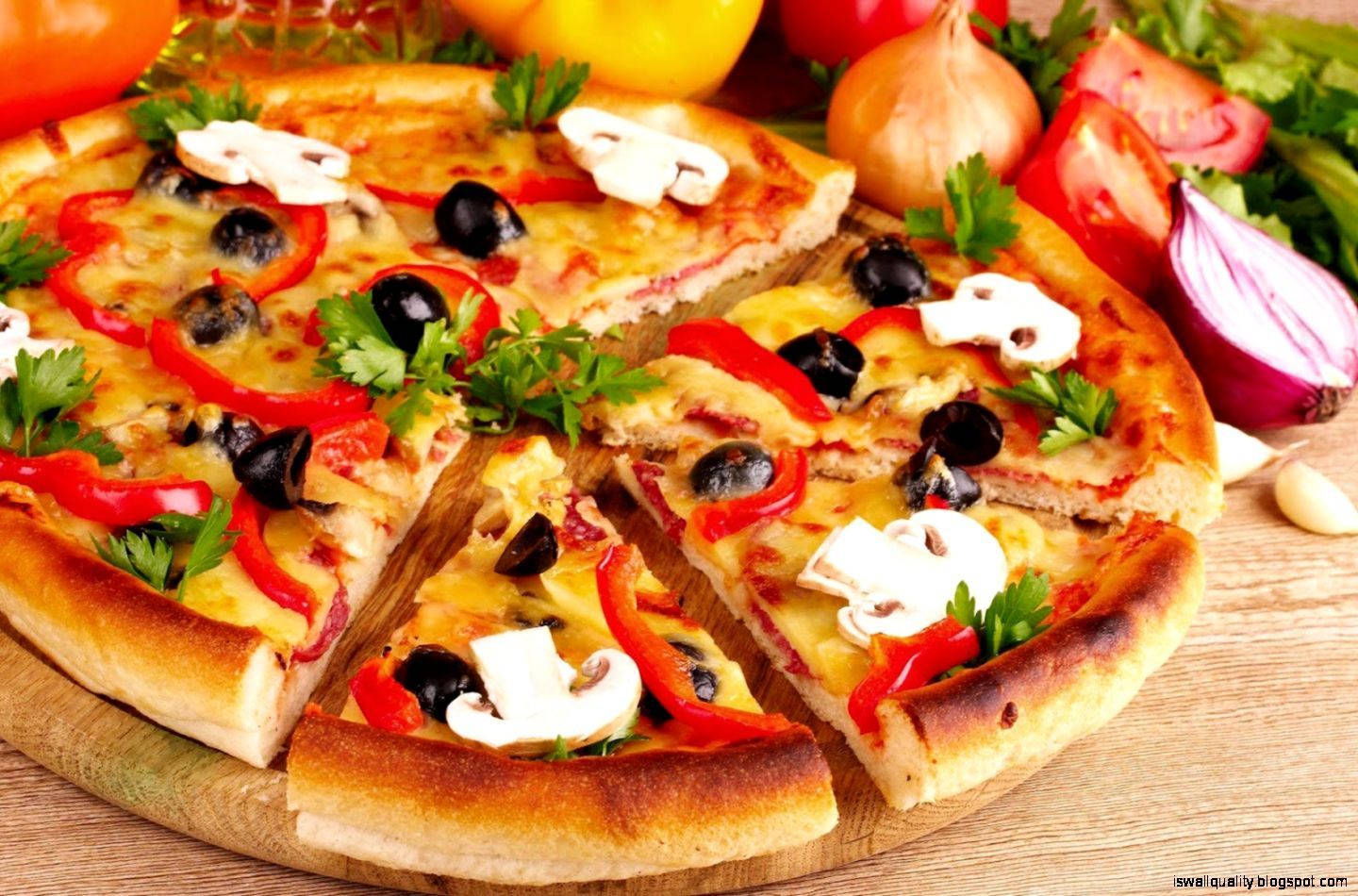Cheesy Delight From Dominos Pizza Wallpaper