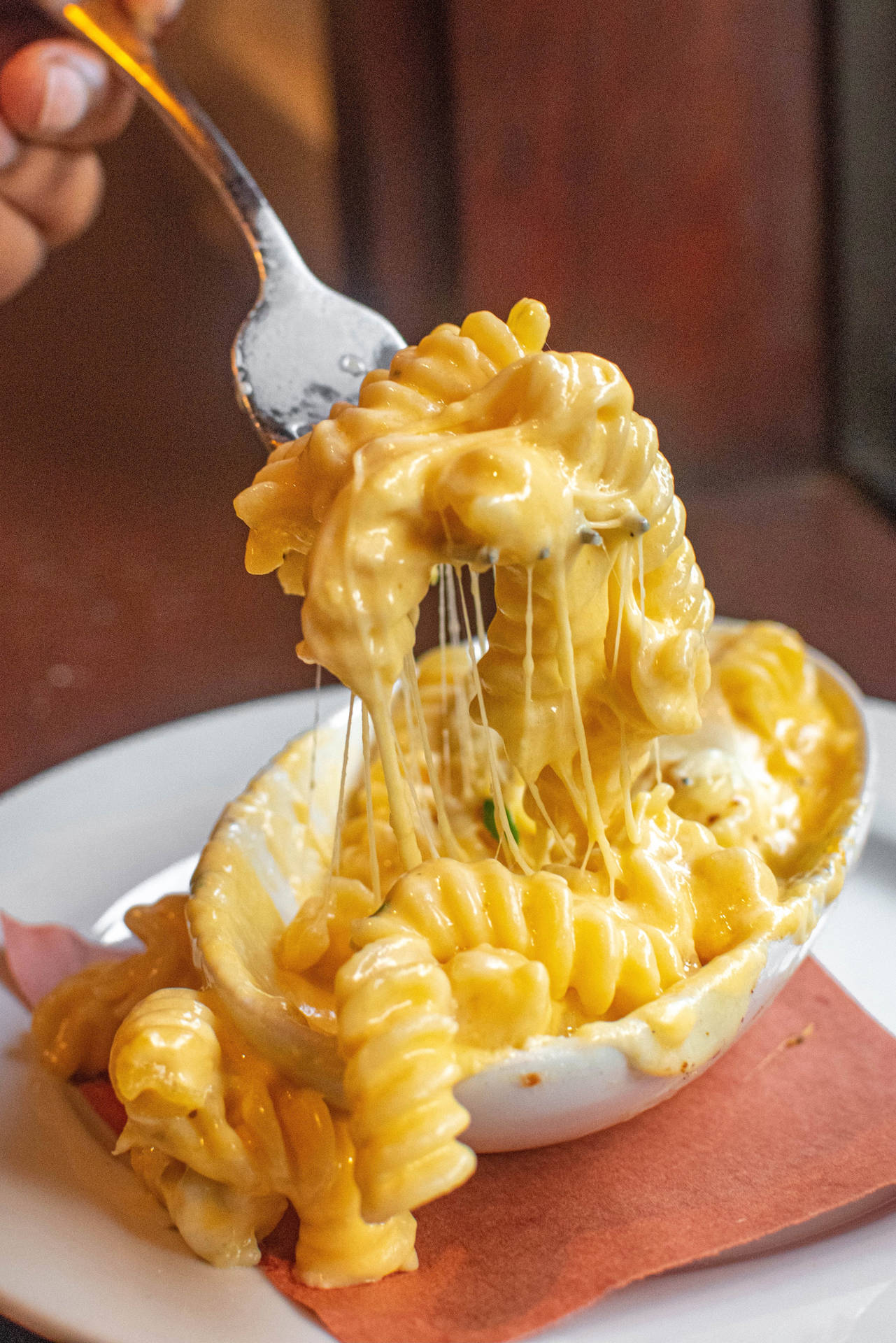 Cheesy Pasta Food Wallpaper