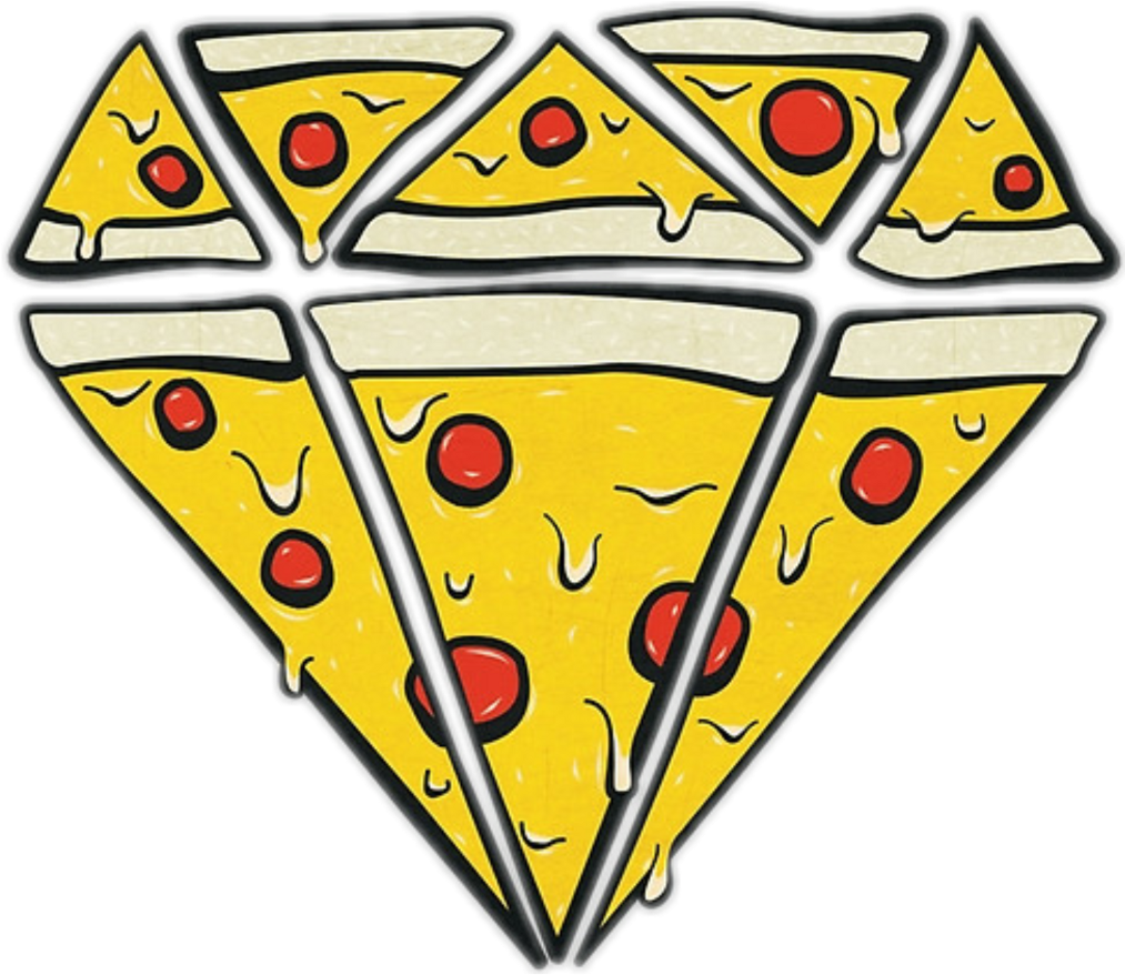 Cheesy Pepperoni Pizza Slices Graphic PNG