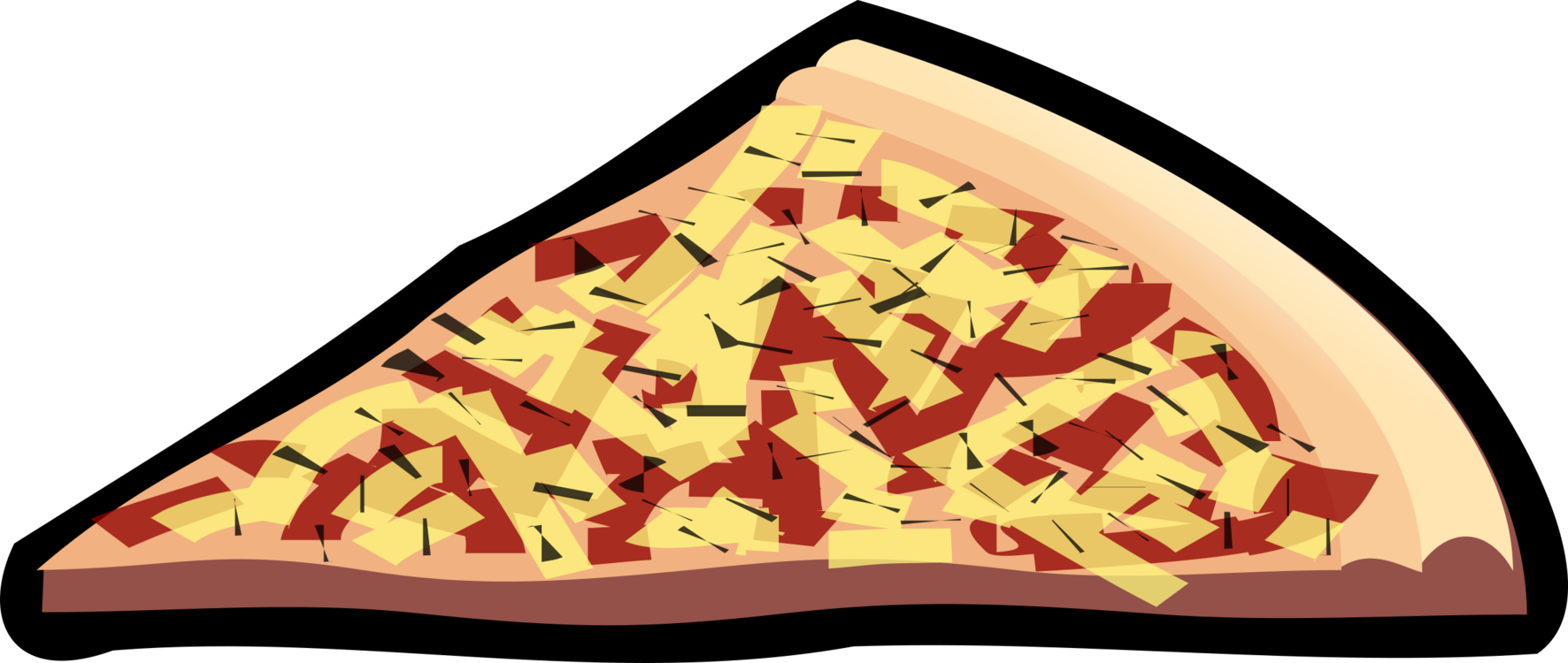 Cheesy Pizza Slice Clipart PNG