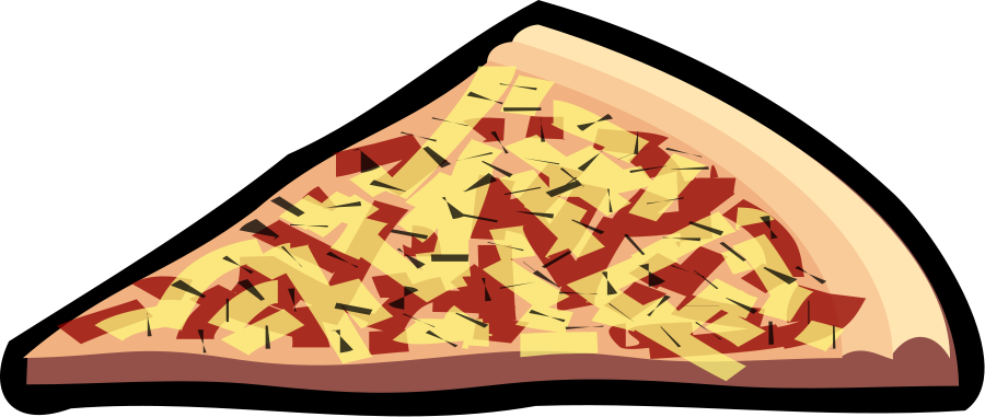 Cheesy Pizza Slice Graphic PNG