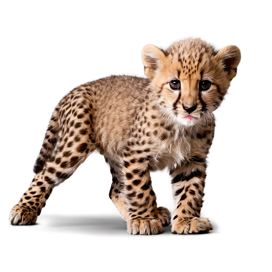 Download Cheetah Cub Playing Png Cyt | Wallpapers.com