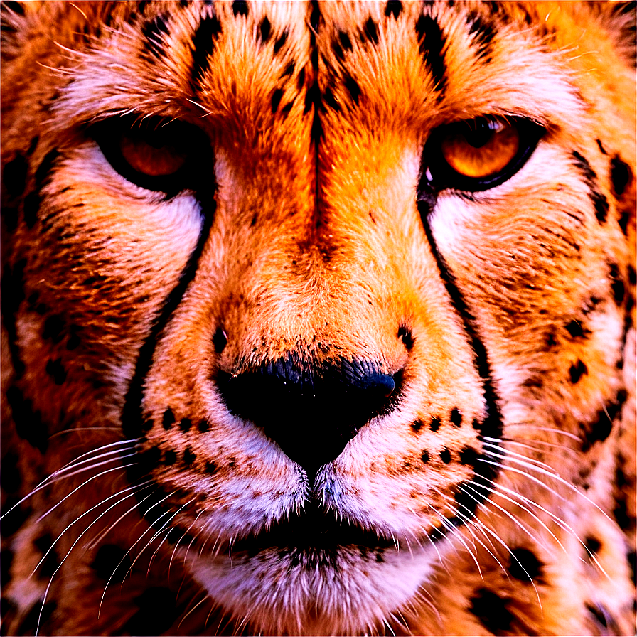 Cheetah Face Close-up Png 06112024 PNG