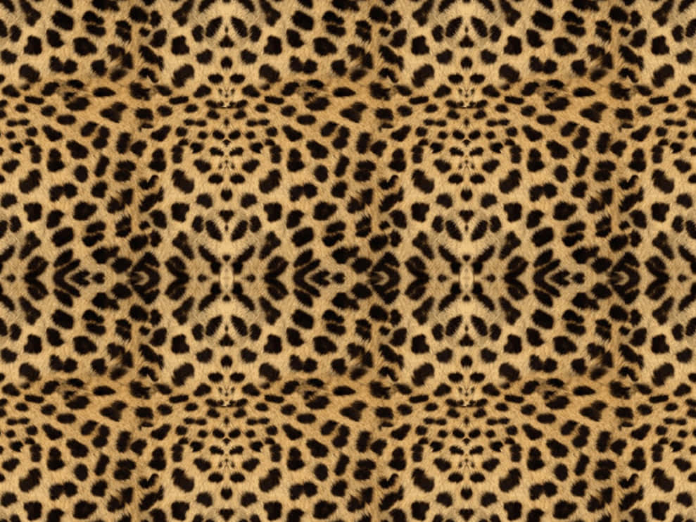 Padrãode Impressão De Leopardo Em Negrito