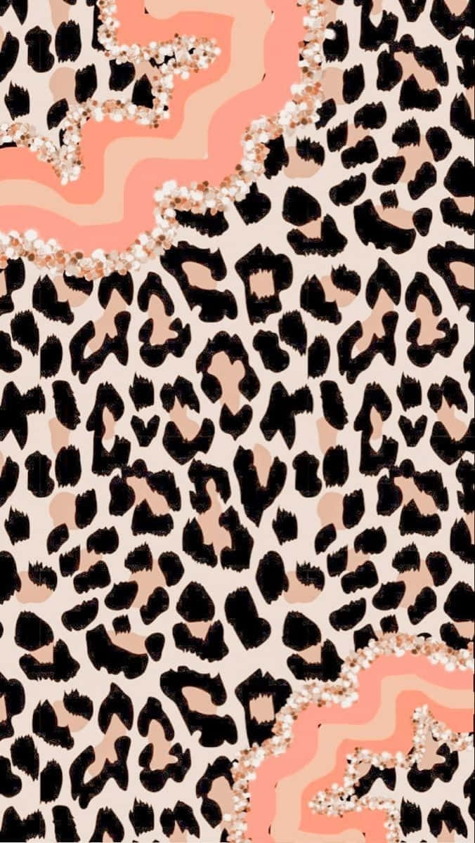 Cheetah Print Glitter Accent Pattern.jpg Wallpaper