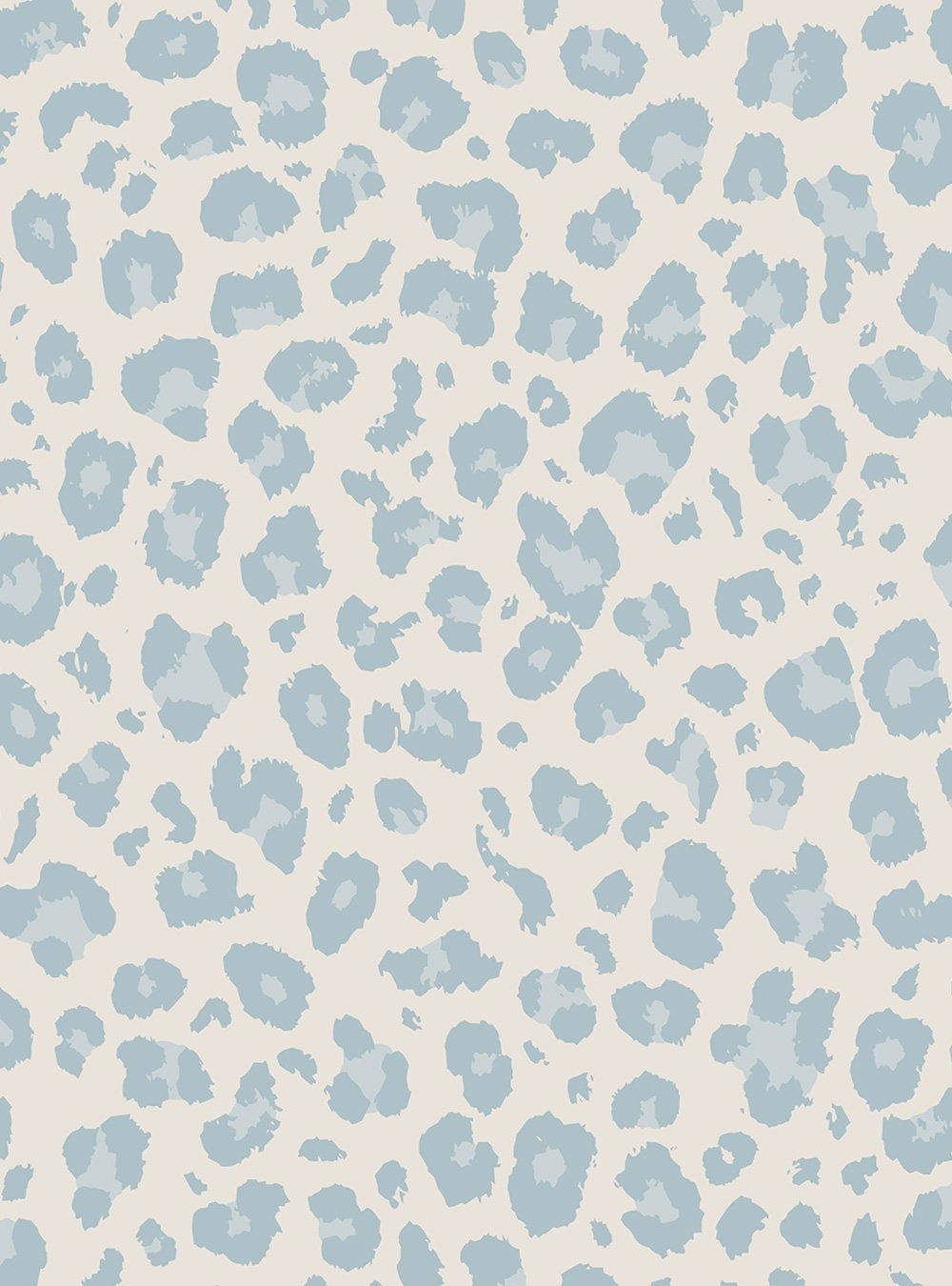 Cheetah Print Pale Gray Wallpaper