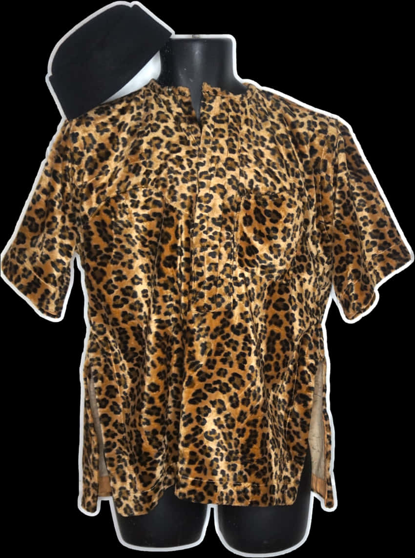 Cheetah Print Shirt Mannequin PNG
