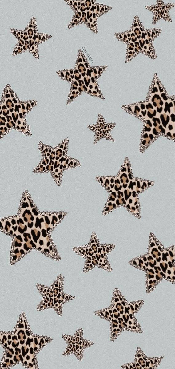Estrellascon Estampado De Leopardo Fondo de pantalla