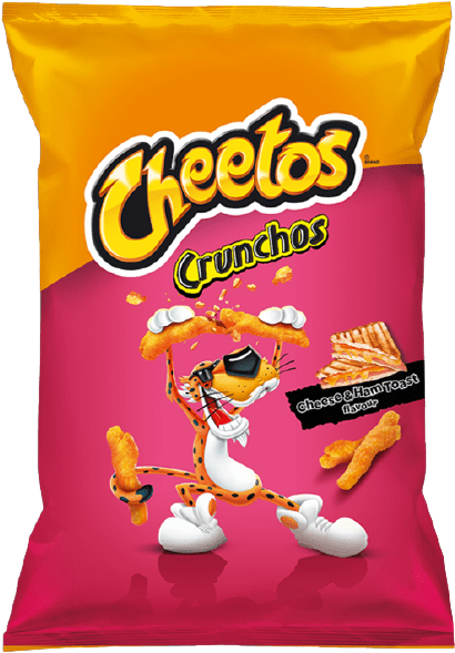 Cheetos Crunchos Cheese Ham Flavor Package PNG