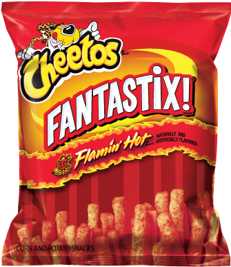 Cheetos Fantastix Flamin Hot Snack Bag PNG