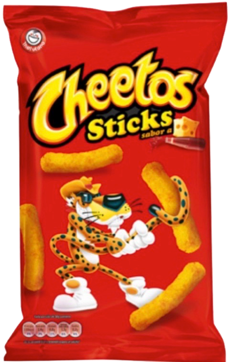 Cheetos Sticks Package Design PNG