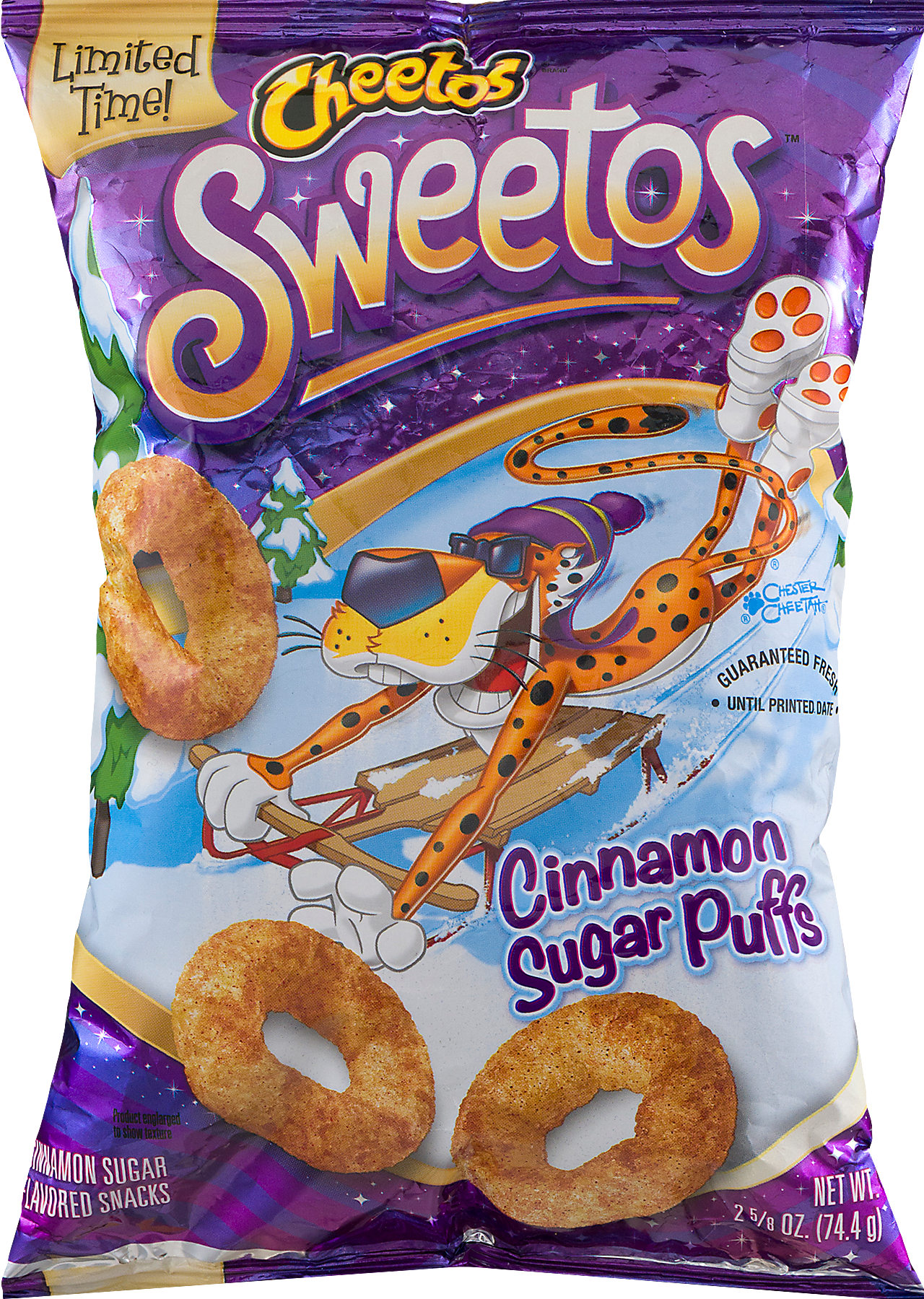 Cheetos Sweetos Cinnamon Sugar Puffs Package PNG