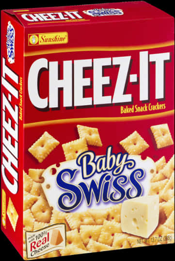Cheez It Baby Swiss Crackers Box PNG