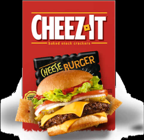 Cheez It Cheeseburger Flavor Promotion PNG