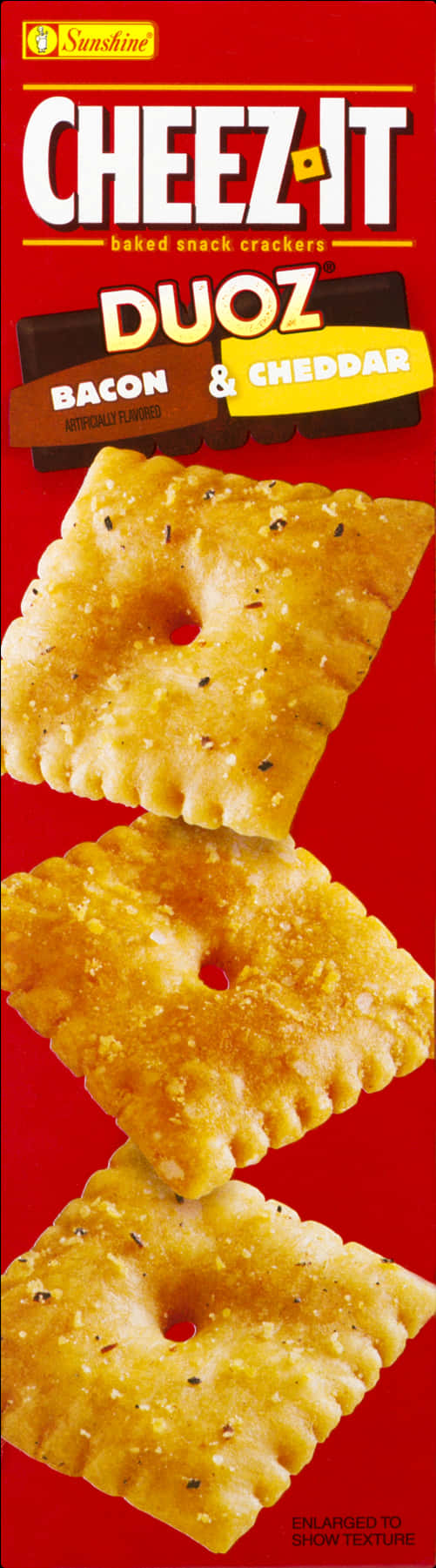 Cheez It Duoz Bacon Cheddar Snack Crackers PNG