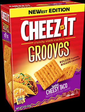Cheez It Grooves Loaded Cheesy Taco Box PNG
