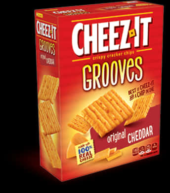 Cheez It Grooves Original Cheddar Box PNG