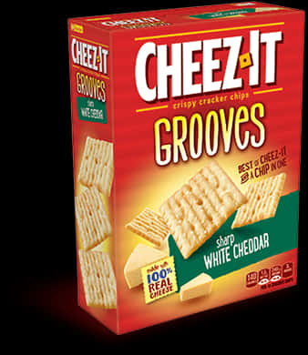 Cheez It Grooves Sharp White Cheddar Box PNG