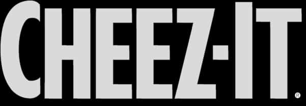 Cheez It Logo Blackand White PNG