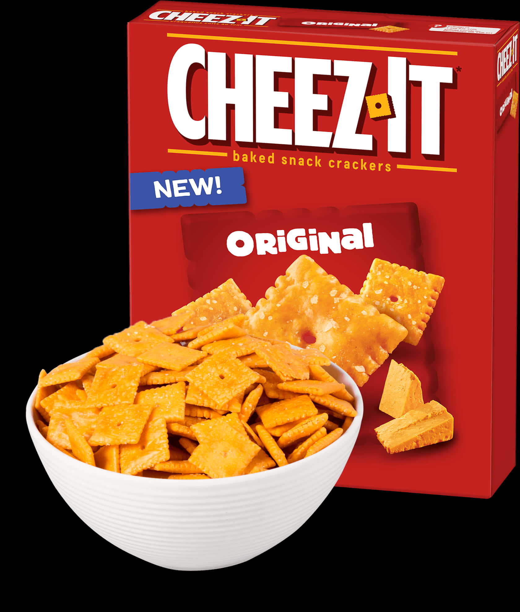 Cheez It Original Snack Crackers Box PNG
