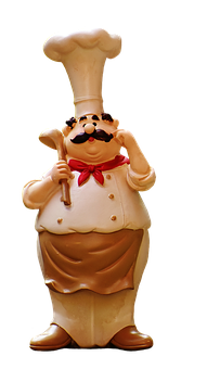 Chef_ Figurine_ Statue PNG