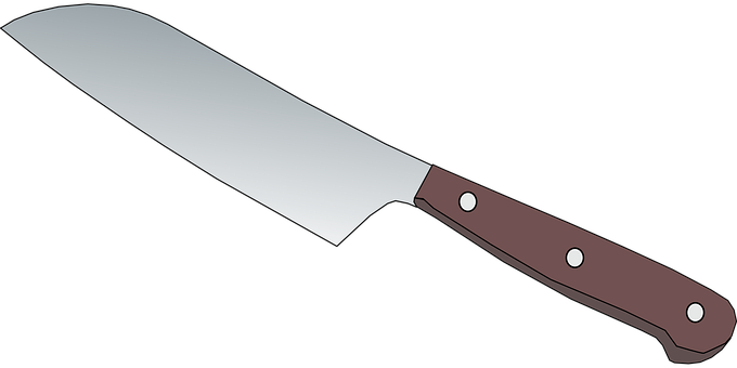 Chef Knife Vector Illustration PNG