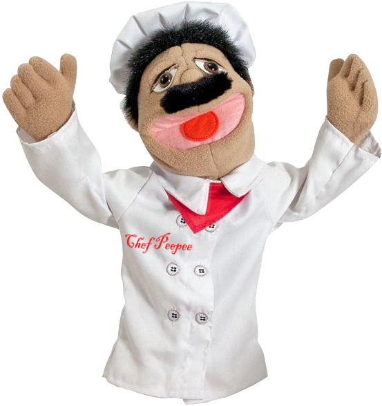 Chef Puppet Waving PNG