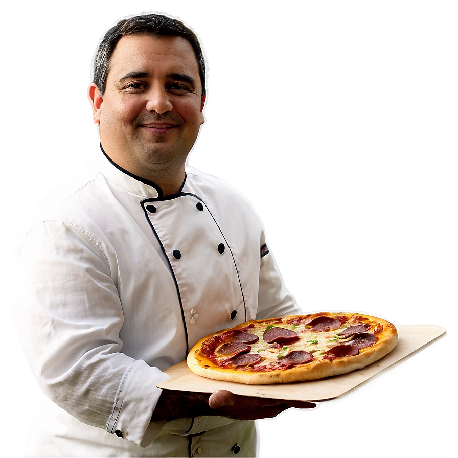 Chef With Pizza Png Afj27 PNG