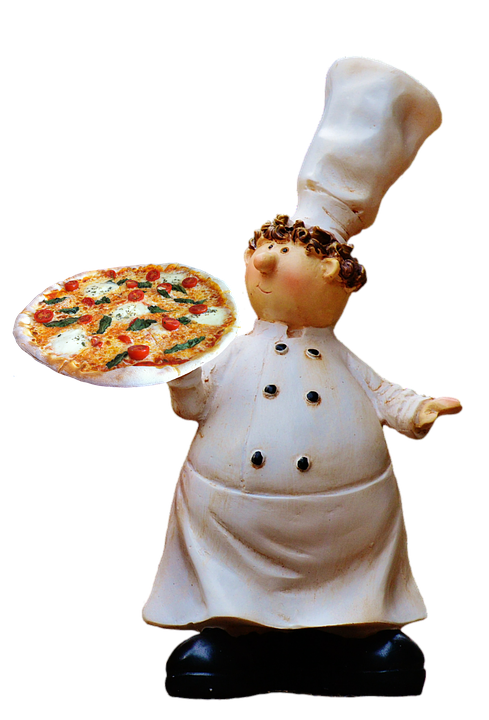 Download Chefwith Pizza Statuette | Wallpapers.com