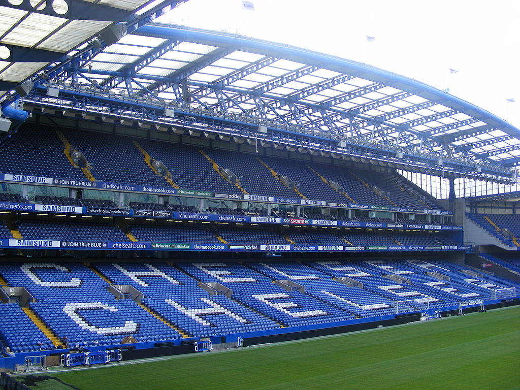 Chelsea Benches In Stamford Bridge Wallpaper