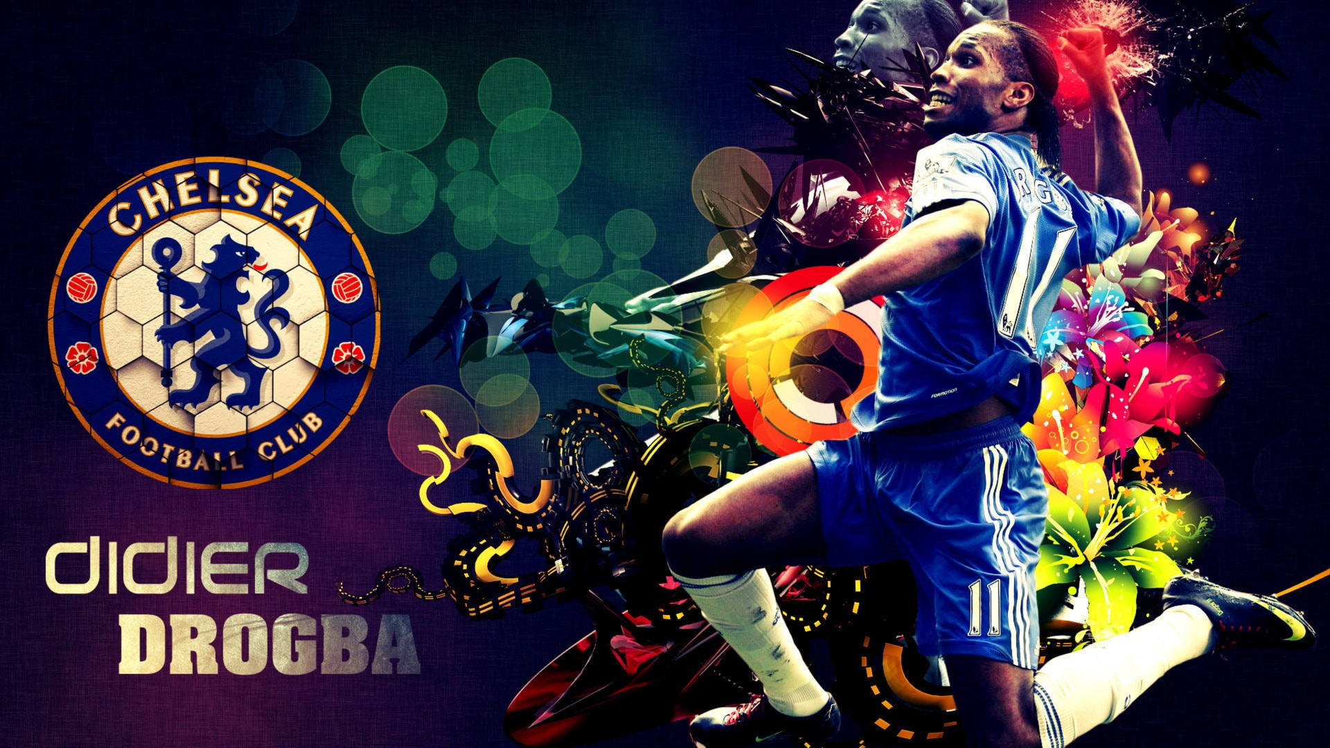 Chelsea Didier Drogba Fan Art Background