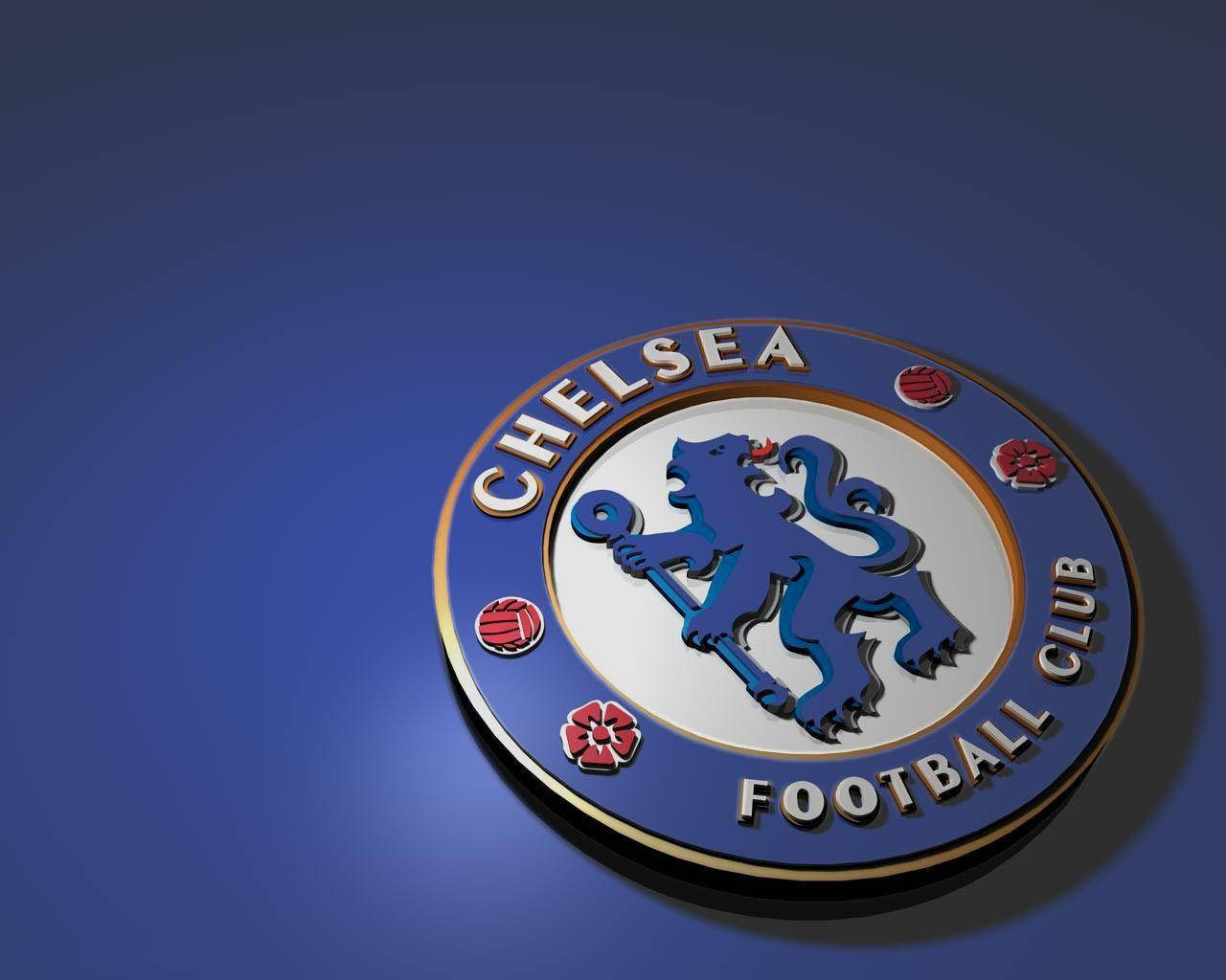 Chelsea Fc 3d Rendered Badge Wallpaper