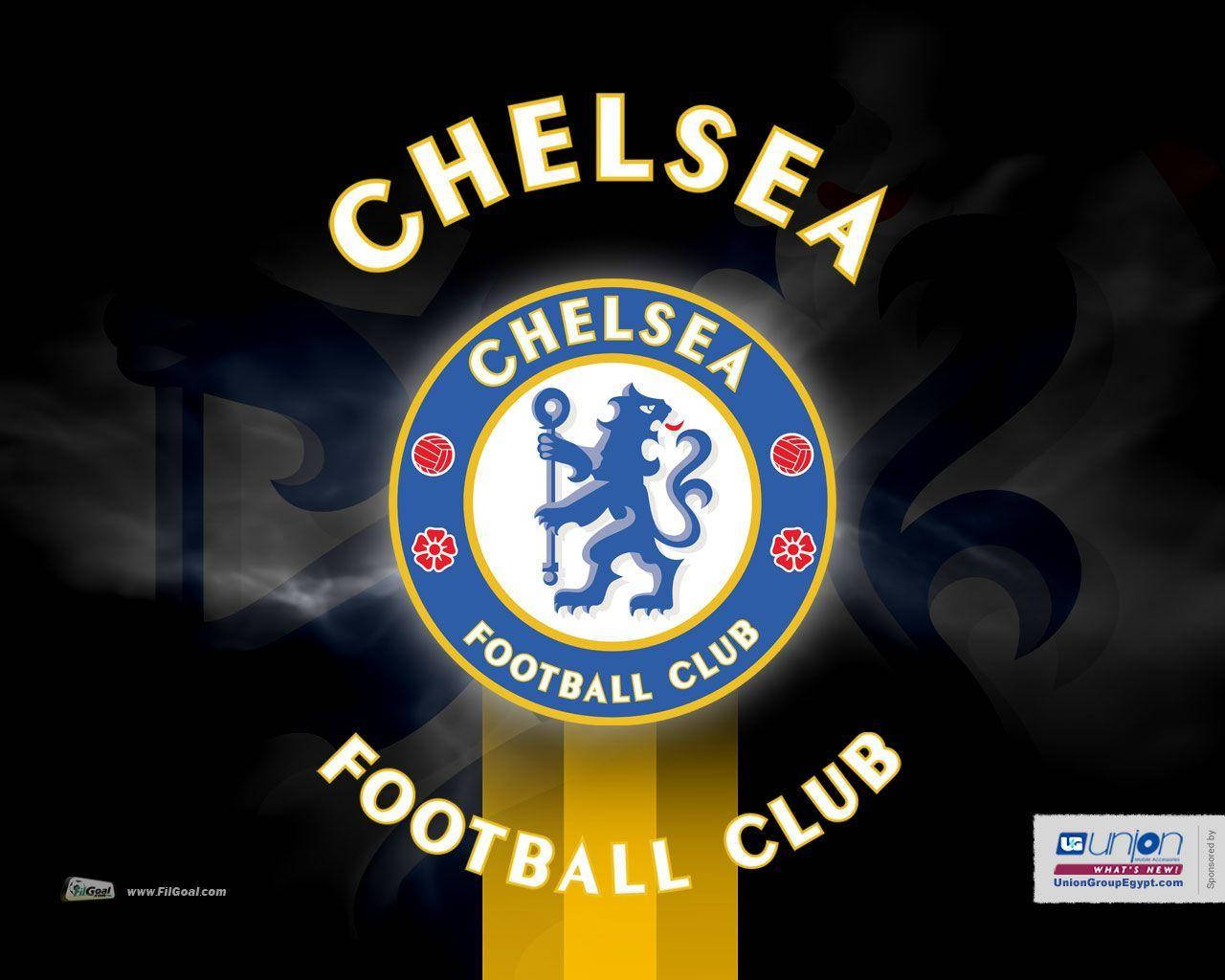 Chelsea Fc Crest I Tåge Wallpaper