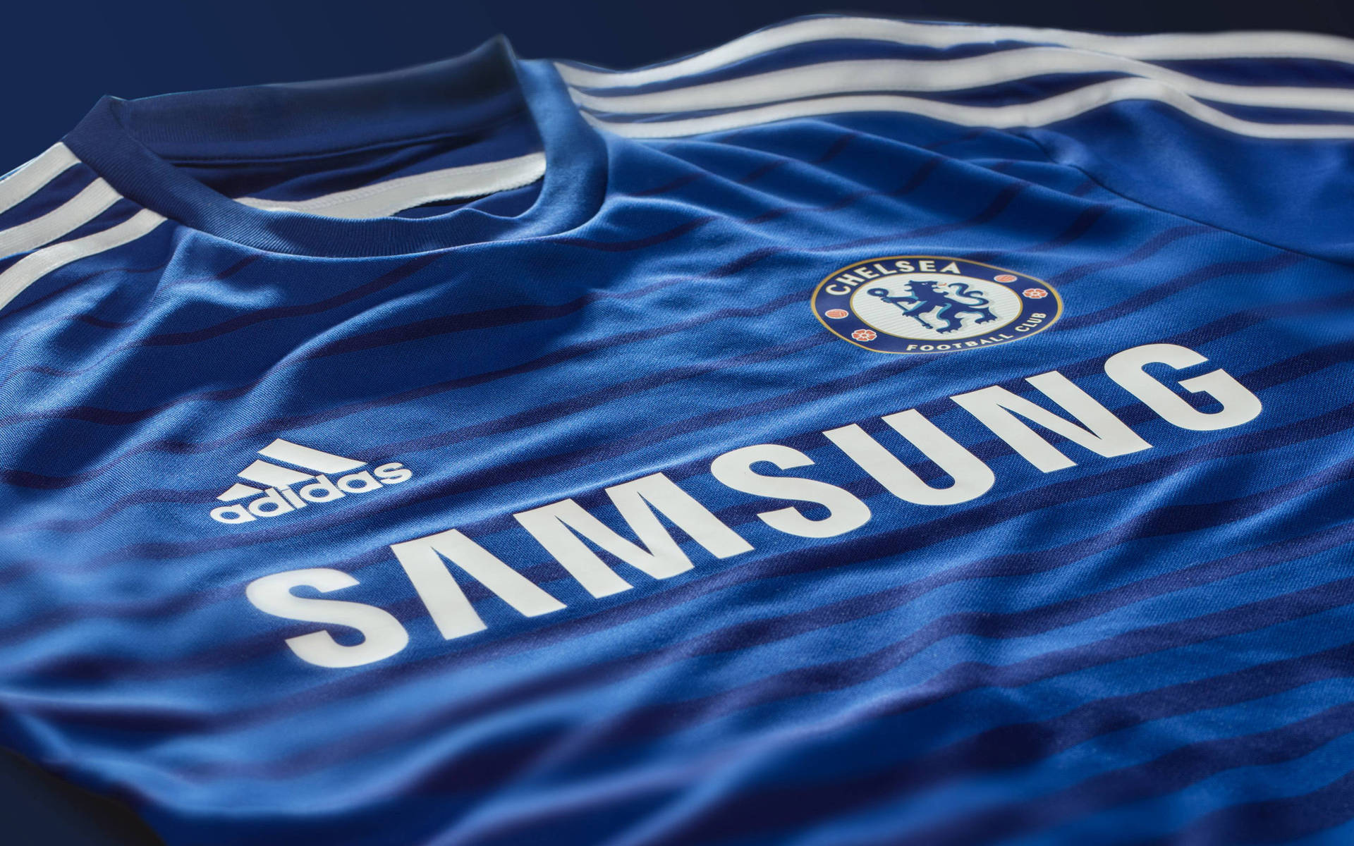 Chelsea Fc Jersey And Logo Wallpaper