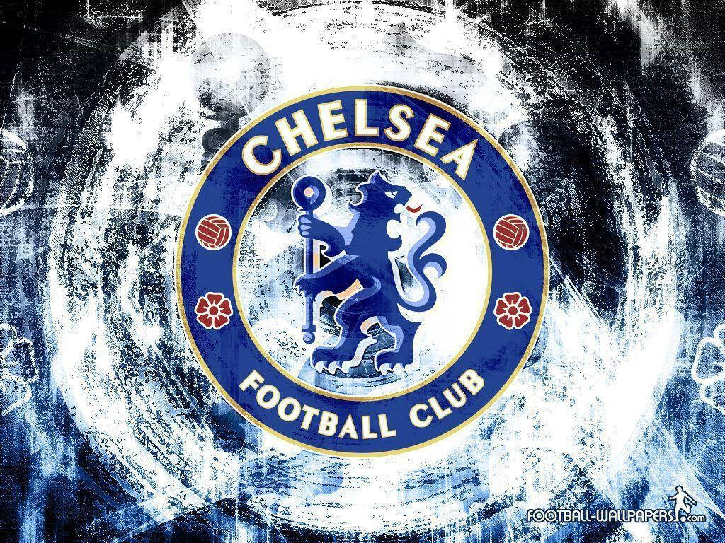 Chelsea Fc Logo On Faded Logo Wallpaper