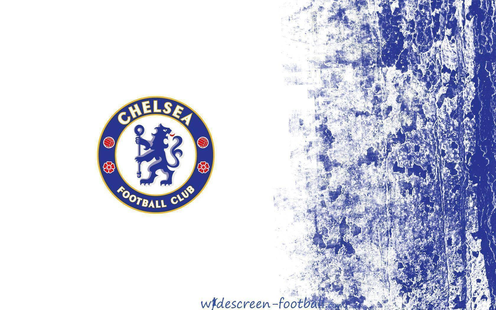 Chelsea Fc With Faded Blue Background Wallpaper