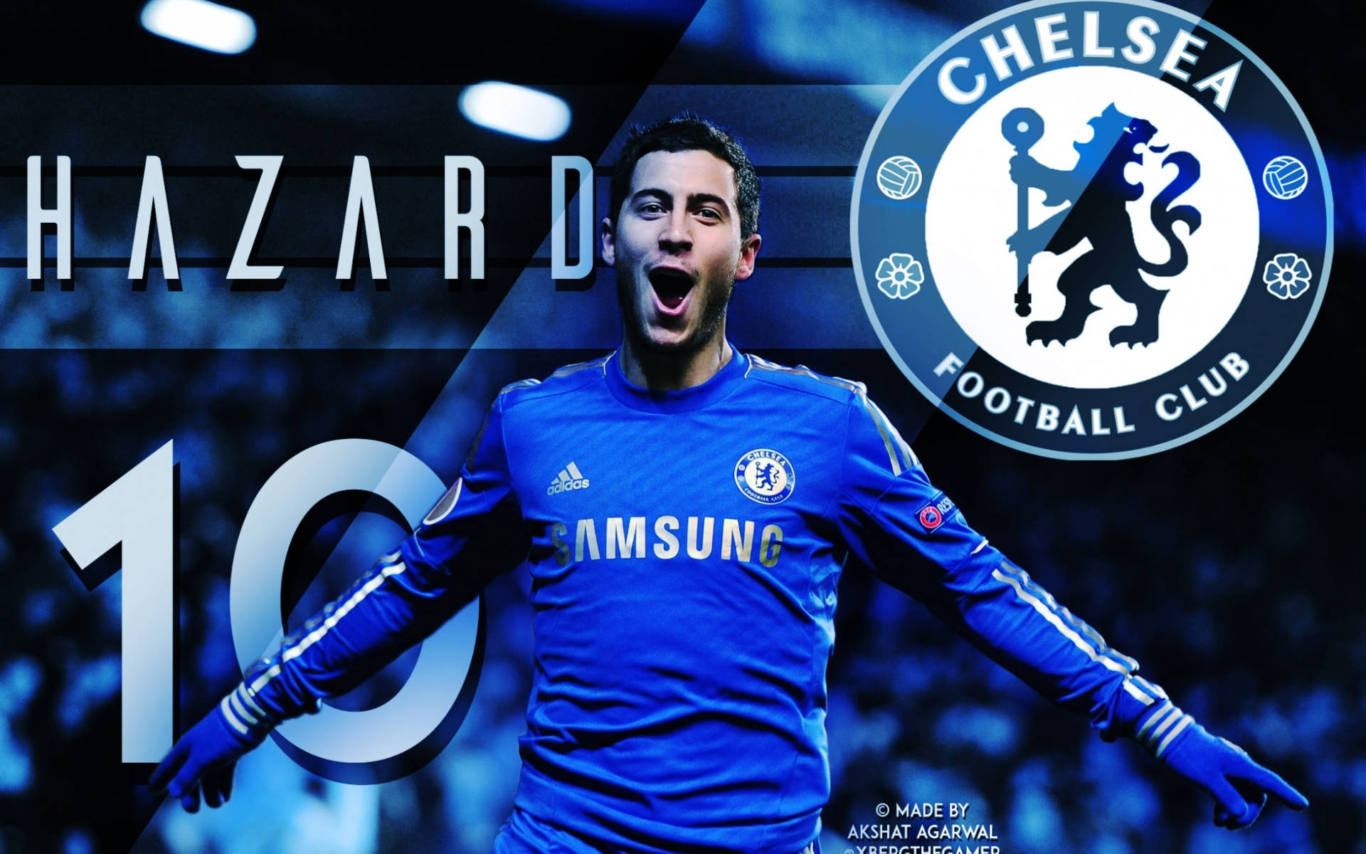 Chelsea Hazard Digital Cover Background