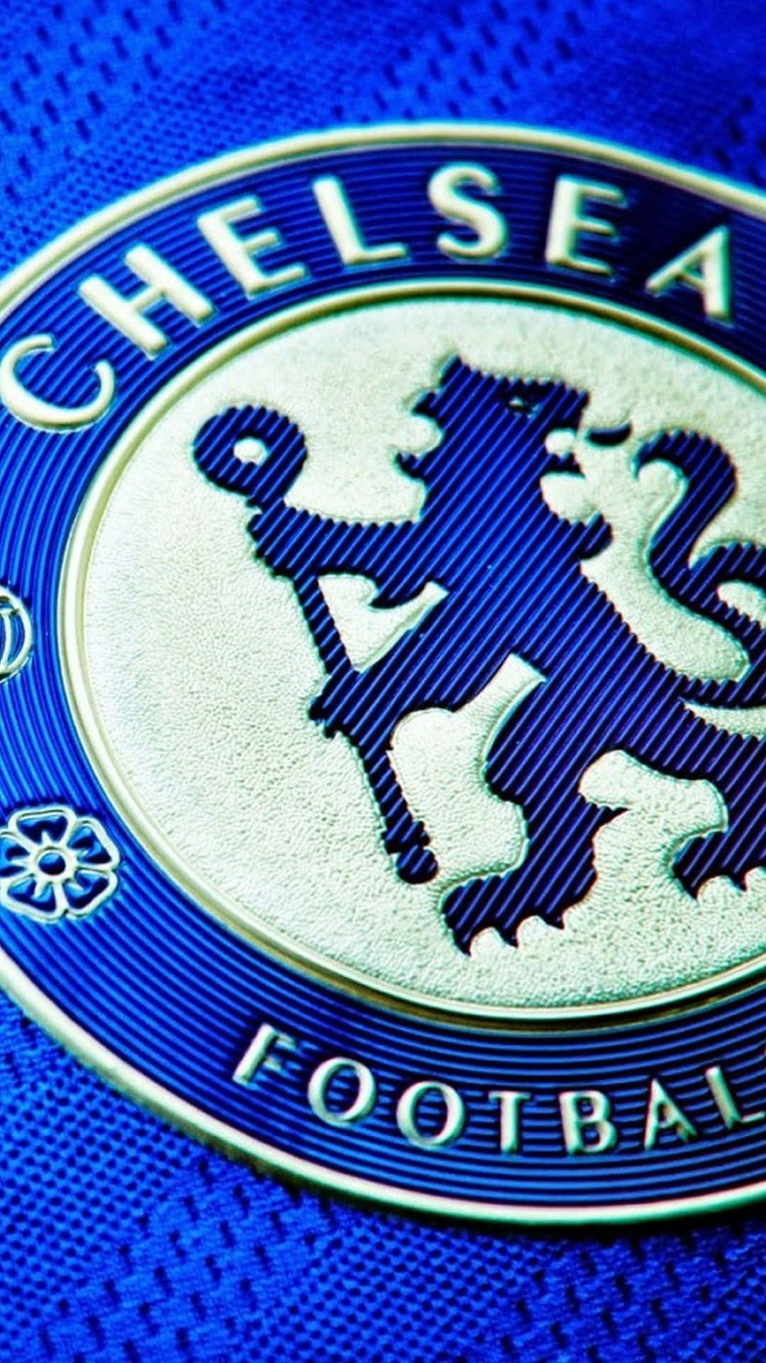 Imagemdo Logo Do Chelsea Em Capa Para Iphone. Papel de Parede