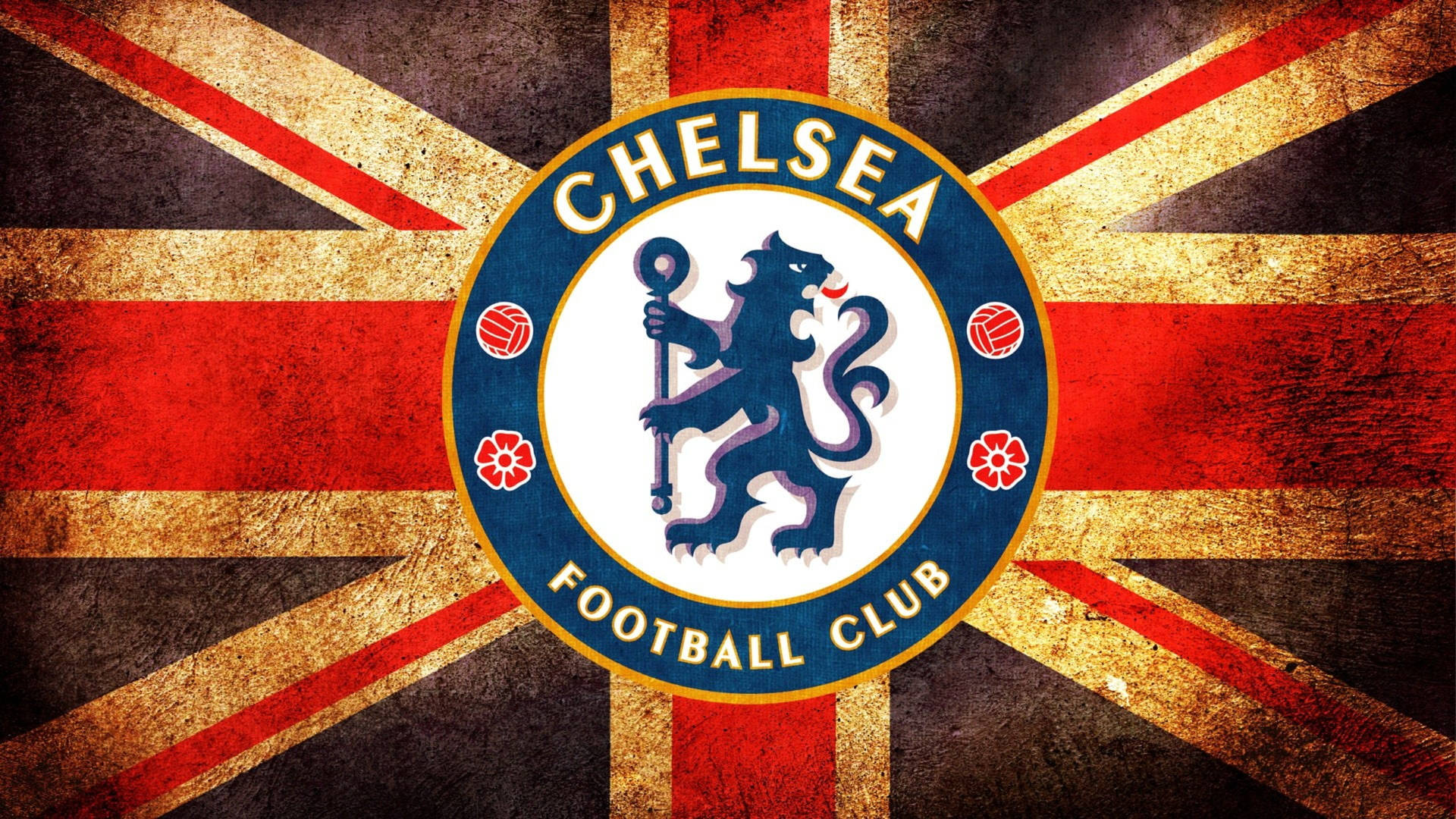 Chelsea Logo England Flag Wallpaper