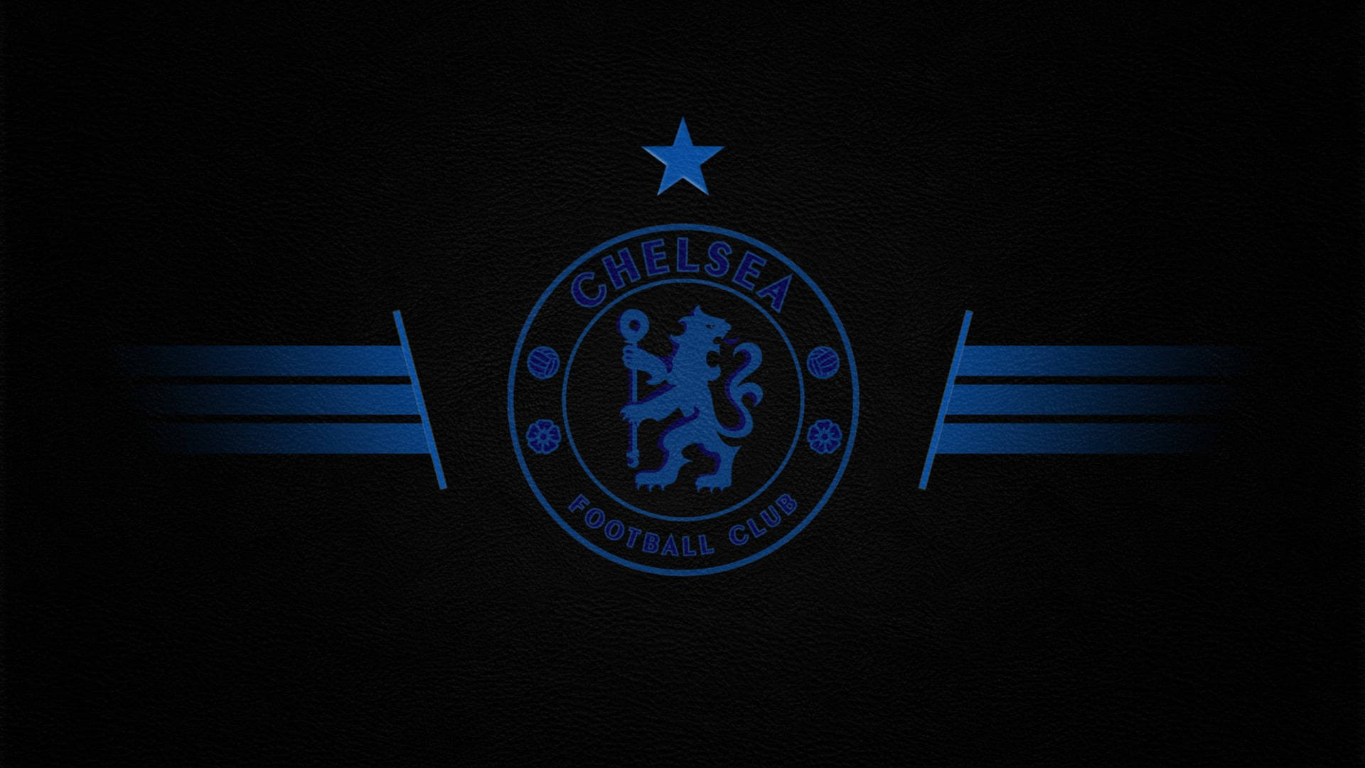 Chelsea Logo In Blue Background