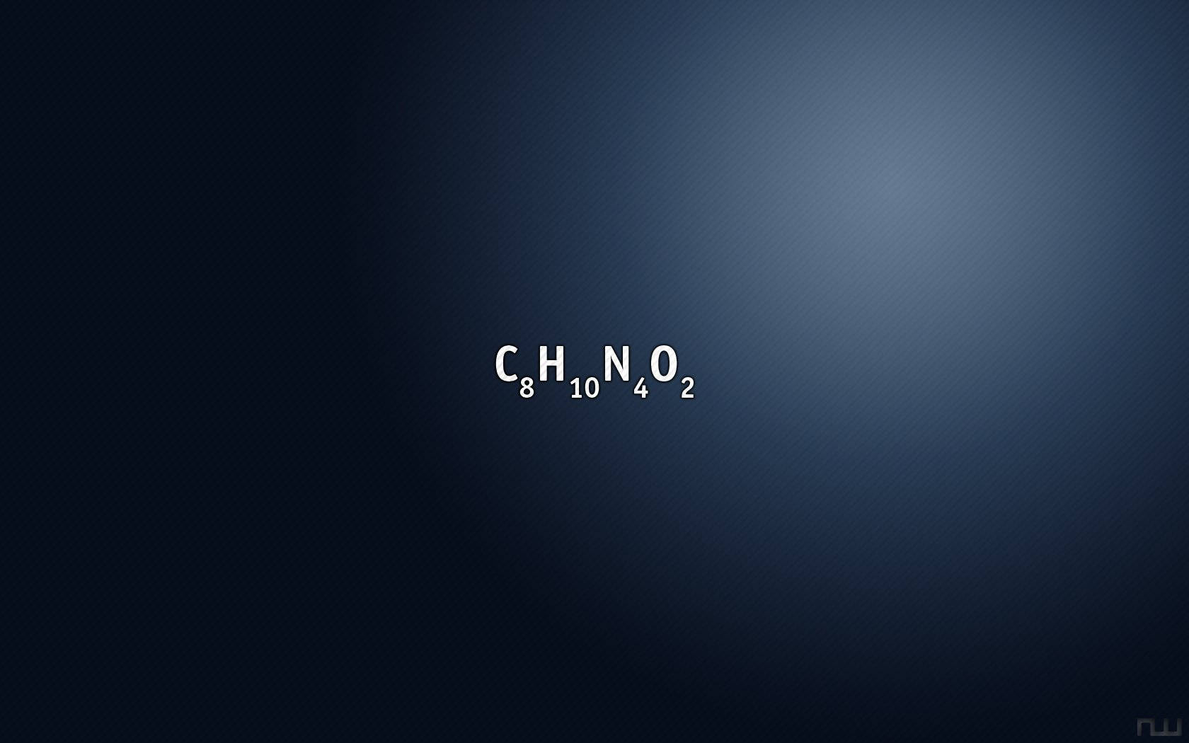 Chemistry Caffeine C8H10N4O2 Formula Wallpaper